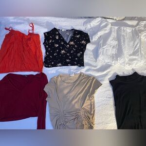 Fashion Top Lot. Shein/Express. All size M. Good Condition.
